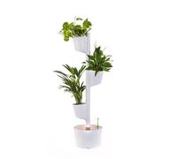 Jardinière verticale, 3 pots blanc