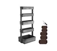 tectake® Jardinière Verticale 5 étages, 81 x 52 x 180 cm, Bois de Sapin