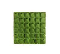 Jardinière Verticale De Jardin Vert, 100x100cm, Plantation Murale De Fleurs, Sac De Croissance De 36 Poches, Sac De Jardin De Salon, Fourniture De Maison Vert