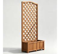 Jardinière Verticale en Treillis for Plantes, Support À Grains de Bois en Relief de Longue Durée, Matière Première Flexible et Pliable,Conception À Bords Lisses