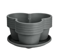 Jardinière Verticale | Pot Vertical Empilable À 5 Niveaux Avec Trou De Drainage - Système De Culture De Jardin En Tour, Vigne Grimpante, Cerisier, Légumes, Fruits, , Décoration De Jardin, Patio