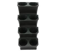 Jardinière verticale robuste en polypropylène à suspendre pour intérieur/extérieur, idéale pour cultiver des fleurs et des légumes (vert foncé)