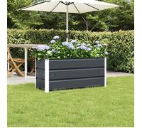 Jardinière - VIDAXL - 100 x 40 x 45 cm - Acier - Anthracite - Résiste aux intempéries