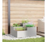 Jardinière Vidaxl 100x100x48 Cm En Acier Inoxydable