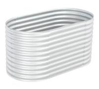 vidaXL Lit surélevé de jardin 160x80x81 cm Acier galvanisé Argenté