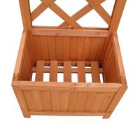 Jardinière - VIDAXL - 40 x 30 x 135 cm - Bois - Rectangulaire - Treillis intégré