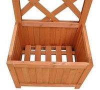 vidaXL Jardinière rectangulaire en bois 40 x 30 x 135 cm avec treillis intégré