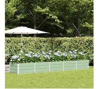 vidaXL Jardinière en acier Vert 400 x 80 x 45 cm – Moderne, durable, éco-responsable