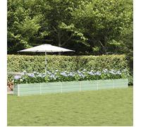 vidaXL Jardinière 480×50×45 cm Vert pastel Acier galvanisé Jardin & terrasse