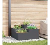 Jardinière Vidaxl 80x80x48 Cm Acier Anthracite