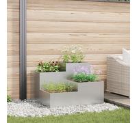 Jardinière Vidaxl 80x80x60 Cm En Acier Galvanisé