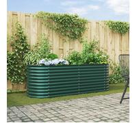 vidaXL Jardinière en Hauteur Verte 240x80x81 cm en Acier galvanisé