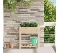 Jardinière Vidaxl Avec Étagères 111x37x76 Cm En Bois Massif De Sapin