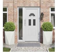 Vidaxl Jardinière 2 Pcs Blanc 50 X 50 X 75 Cm Acier