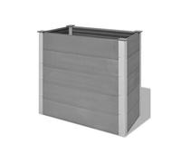 vidaXL Jardinière WPC 100 x 50 x 91 cm en composite bois-plastique Gris rectangulaire