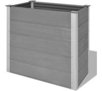 Jardinière - WPC - 100 x 50 x 91 cm - Gris - Composite bois-plastique - Rectangulaire Gris G