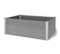 Jardinière - WPC - 150 x 100 x 54 cm - Gris - Composite bois-plastique - Rectangulaire