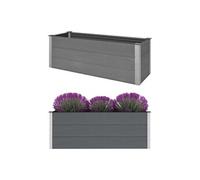 Jardinière - WPC - 150 x 50 x 54 cm - Gris - Composite bois-plastique - Rectangulaire