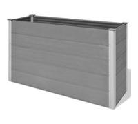 Jardinière - WPC - 150 x 50 x 91 cm - Gris - Composite bois-plastique - Rectangulaire Gris G
