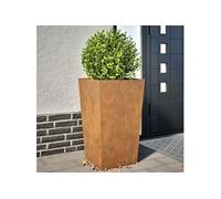 vidaXL Jardinières 2 pièces 45x45x75 cm Acier Corten