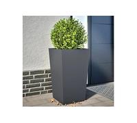 vidaXL Jardinières 2 pcs Anthracite 45x45x75 cm Acier