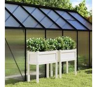 vidaXL Jardinières avec Pieds 2 pcs, Lits Surélevé, Bacs à Fleurs, Pots de Plantes, Boîtes à Fleurs Jardin Patio Terrasse, Blanc Bois de Pin Massif https://www.fnac.com/mp49649391/vidaXL-Jardinieres-2-pcs-avec-pieds-blanc-bois-de-pin-massif/w-4?oref=2cc9a2b1-7af3-dfdc-0dad-ed5b5c70c27f