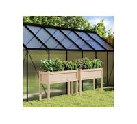 vidaXL Jardinières 2 pcs avec pieds bois de pin massif 837565