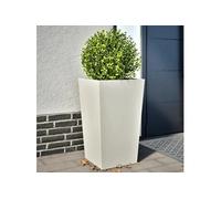 Jardinières 2 pcs noir 50x50x50 cm acier jardinière d'extérieur vidaXL