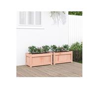 Jardinières 2 pcs, Lits Surélevé, Bacs à Fleurs, Pots de Plantes, Boîtes à Fleurs Jardin Patio Terrasse, Bois Massif Douglas