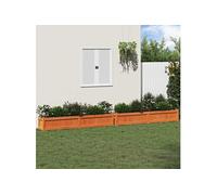 Jardinières 2 pcs cire marron bois de pin massif837499