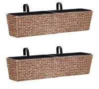 Jardinières 2 Pcs Jacinthe D'eau Marron Marron