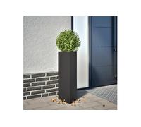 Vidaxl Jardinières 2 Pcs Noir Triangulaire 30x26x75 Cm Acier
