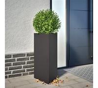 Vidaxl Jardinières 2 Pcs Noir Triangulaire 40x34,5x70 Cm Acier