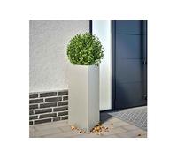 Jardinières 2 pcs triangulaire 40x40x75 cm acier inoxydable 851166