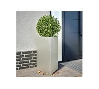 Jardinières 2 pcs triangulaire 50x43x75 cm acier inoxydable 851180