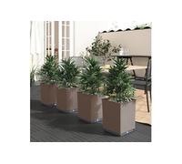 Jardinières Pot de Fleurs Jardin Patio Terrasse Extérieur Polypropylène vidaXL