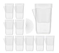 Jardinières à arrosage automatique - 10 miniatures avec trous de drainage du réservoir | Arrosage grâce au Fonds pour les d'intérieur et d'extérieur | Jardinières de propagation de patio de ba