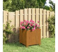 Jardinières avec Pieds Bacs à Fleurs Jardin 2 pcs Rouillé Acier Corten vidaXL