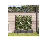 Jardinières avec système d irrigation 3 pcs Marron Marron G