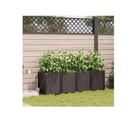 Jardinières Vidaxl Avec Système D'irrigation 4 Pcs Marron