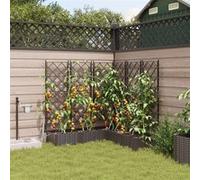 Jardinières avec système d irrigation en 5 pcs Marron Marron G