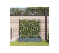 Jardinières avec système d irrigation par eau 3 pcs Gris clair