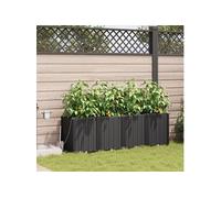 Jardinières Vidaxl Avec Système D'irrigation Par Eau 4 Pcs Noir