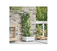 Jardinières Vidaxl Avec Système D'irrigation Par Eau Blanc