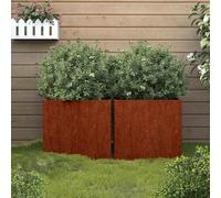 Cache-pot de jardin d'extérieur Boîte Jardinière balcon surélevé vidaXL vidaXL