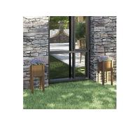 Vidaxl Jardinières D'extérieur 2 Pcs Marron Miel 31x31x70cm Pin Massif Marron