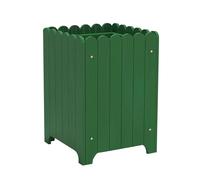 Jardinières en Bois Pots de Fleurs rectangulaires Verts avec Drain Assemblage Facile pour Une Utilisation intérieure et extérieure