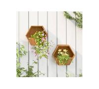 Jardinières Murales Bacs à Fleurs Terrasse 2 pcs Rouillé Acier Corten vidaXL