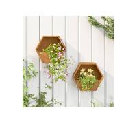 Jardinières murales 2 pcs Rouillé Acier corten 30x10x25 cm823684