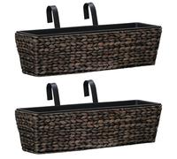 Jardinières 2 Pcs Jacinthe D'eau Marron Marron